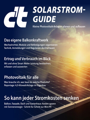 cover image of c't Solarstrom-Guide 2023
